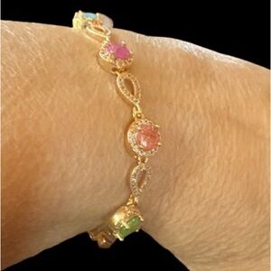 18K Rose Gold Multicolor Bracelet 🆕